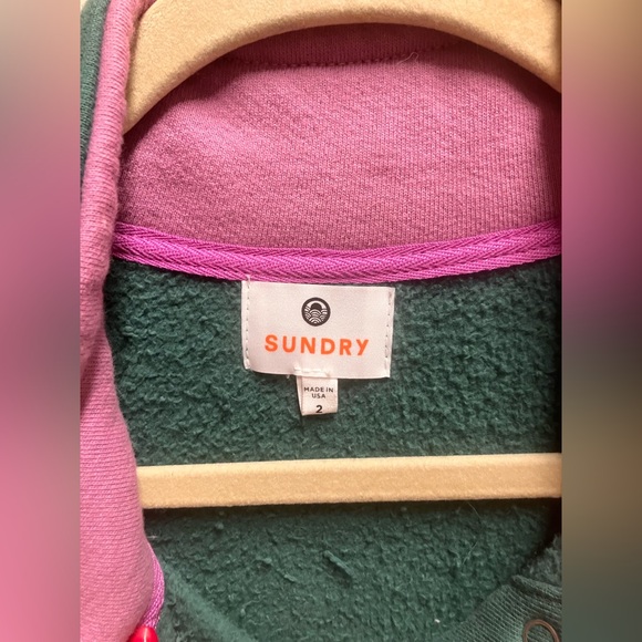 Sundry Retro Mock Neck Pullover - Picture 4 of 5